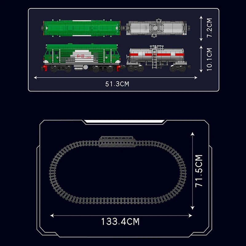 Формовочный конструктор King 12026 Technik HXN 3 дизельный локомотив Rmote, конструктор для детей (art.: 3920c4dc9453e) - 3920c4dc9453e