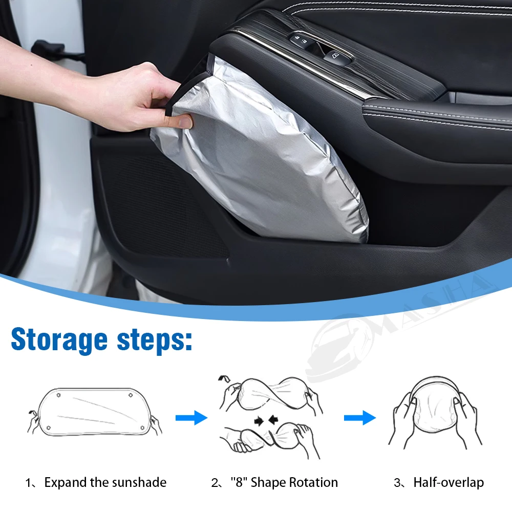 Солнцезащитный козырек на лобовое стекло для Ford Fiesta 2017-2022 2023, солнцезащитный козырек, складные блоки, УФ-лучи, сохраняет ваш автомобильный охладитель (art.: 3920c25cbbf66) - 3920c25cbbf66