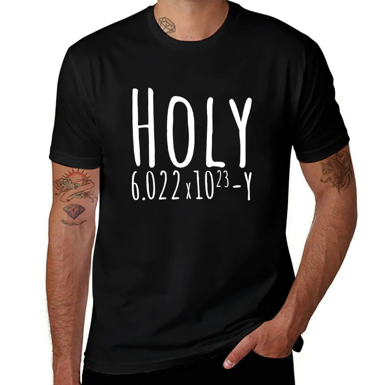 Футболка Holy Avogadro, Мужская футболка с рисунком, винтажная Мужская футболка с рисунком