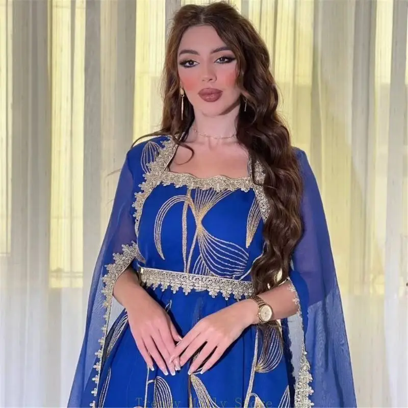 Фото N5Kb вышитое платье Kaftan Женщины платье Kaftan №3