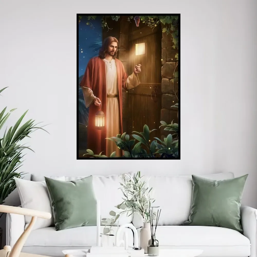 Фото Постер Yesus с религиозной серией, принты, Настенная картина, спальня, гостиная, украшение, офис, дом №5