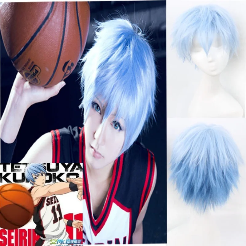 Аниме Kuroko No Basuke Seirin Kuroko Tetsuya парик косплей костюм баскетбол высокое качество парики для Хэллоуина