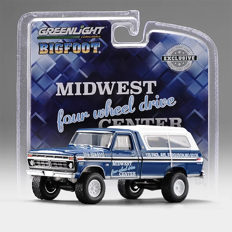 Литой под давлением Greenlight, масштаб 1:64 1974, Ford F-250, внедорожный пикап, имитация модели автомобиля из сплава, коллекция игрушек-дисплеев