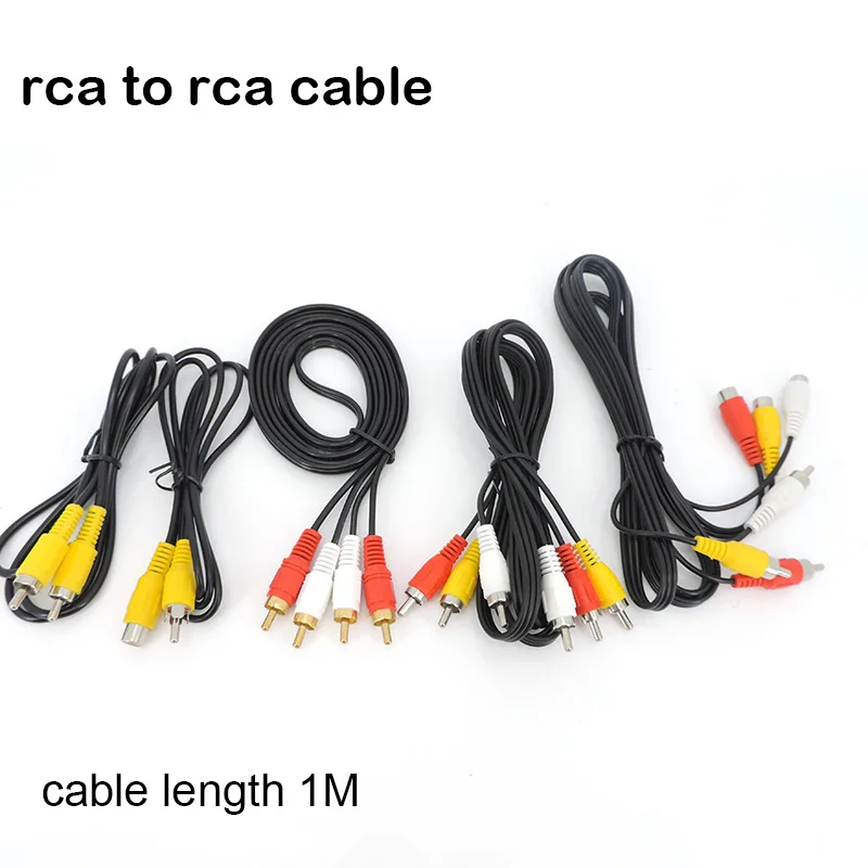 1 метр аудио 2 3 RCA кабель штекер к 2 3 RCA гнездовой разъем стерео к 2RCA 3RCA гнездо адаптер AV шнур медиаплеер