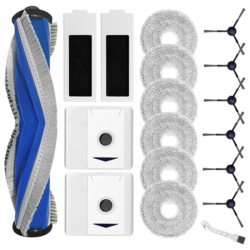Для робота-пылесоса ECOVACS DEEBOT T30 PRO OMNI, T30 OMNI, основная боковая щетка, фильтры НЕРА, Швабра, тканевые мешки для пыли
