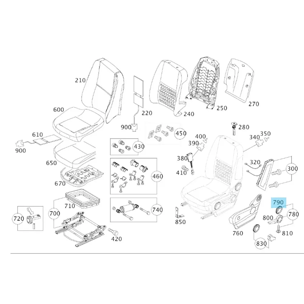 Фото Переднее левое кресло для Mercedes W169 A1699180026 №4