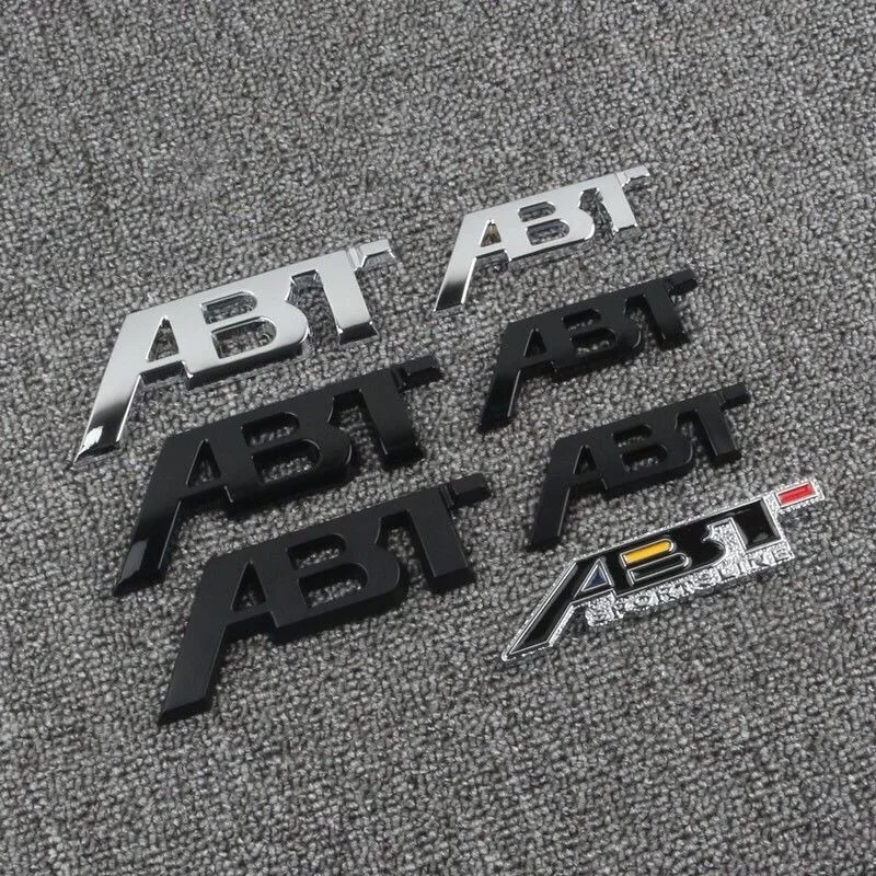 Металлическая 3D наклейка-эмблема для Audi ABT A1 A3 A4 A5 A6 A7 A8 Q3 Q5 Q7 Q8 TT, аксессуары для автостайлинга