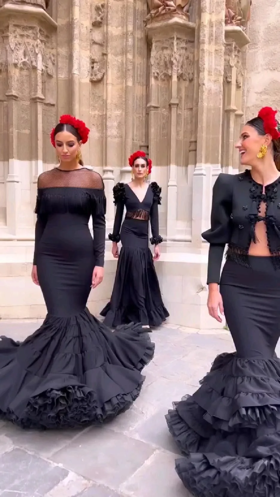 Link for fri Flamenca Вечерние платья для официальных танцев Фея с длинными рукавами в горошек Иллюзионное сетчатое вечернее платье по индивидуальному заказу