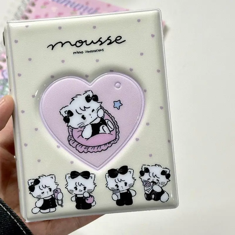 Фото Милый мультяшный альбом для карт Mikko Mousse, 3-дюймовый фотоальбом с сеткой в стиле One Palace, брошюра для хранения карт, подарок для девушек на день рождения с аниме №3