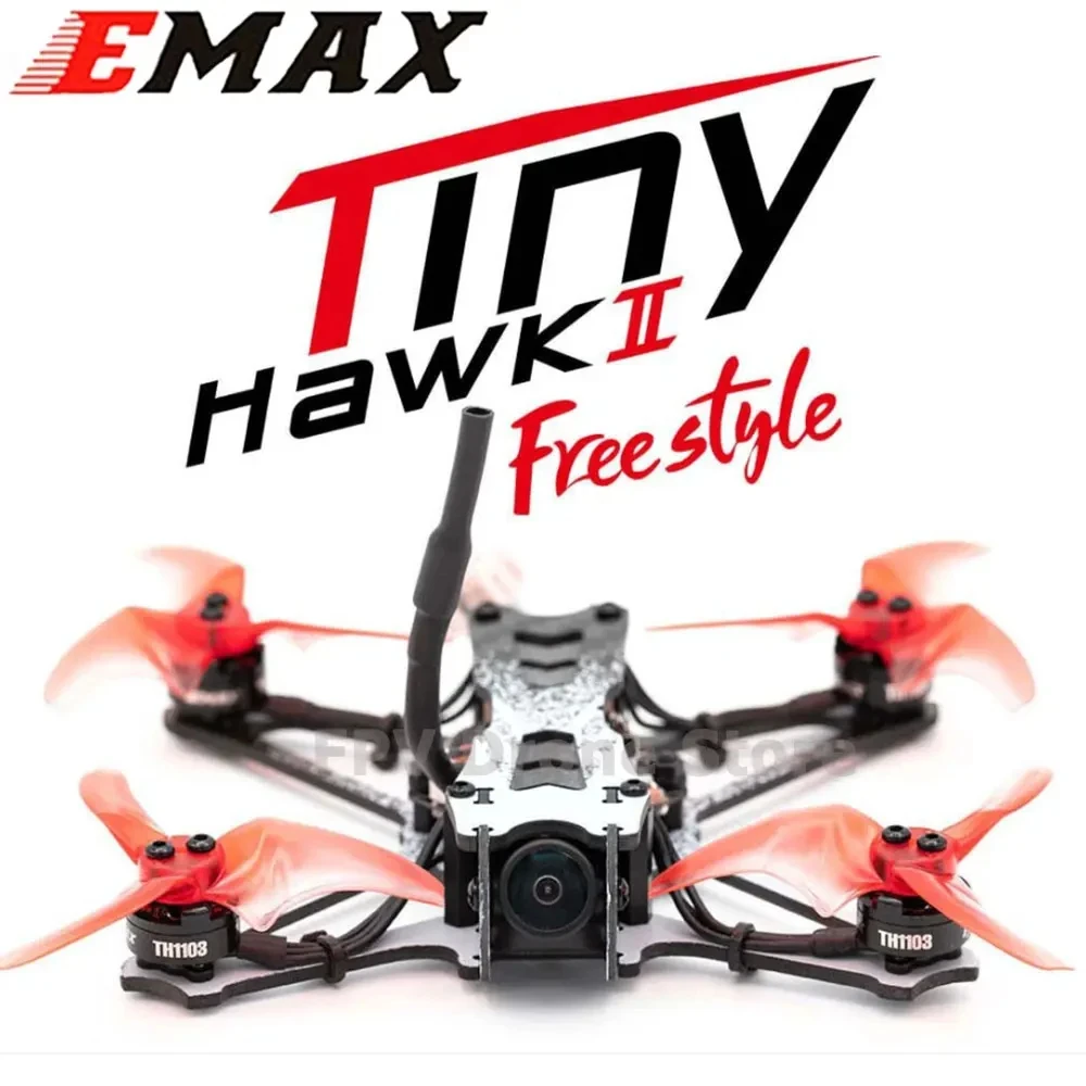 EMAX Tinyhawk II /Freestyle RTF/BNF FPV гоночный Дрон совместимый с Frsky дистанционное управление D8 режим с очками