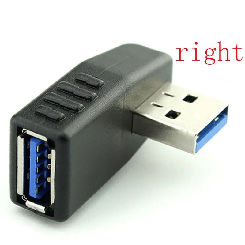 Фото Переходник «штырь-гнездо» сменный Удлинительный Кабель USB 3,0 Аксессуары 90 градусов коннектор для синхронизации данных Mini Right №2