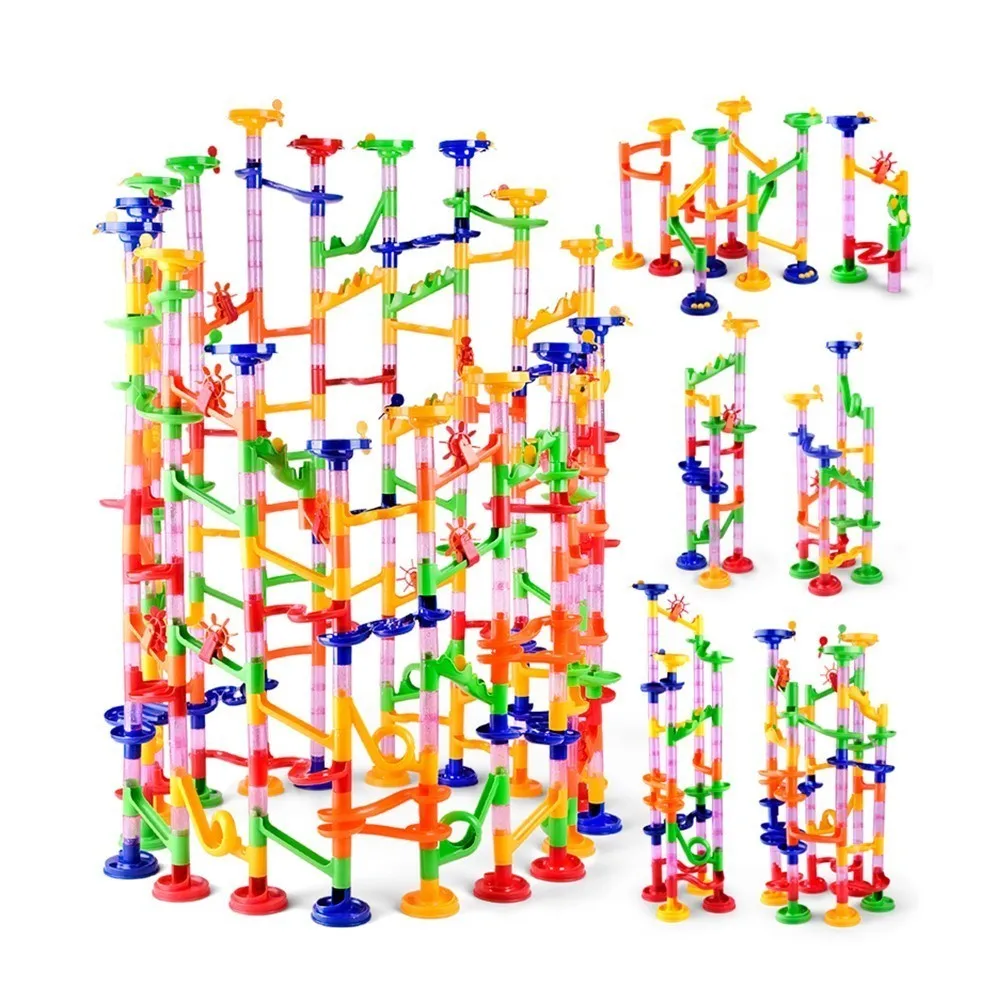 Фото Строительный блок Marble Run, мраморные горки, игрушки для детей, творческий конструктор «сделай сам», развивающая игрушка, трубчатый блок, подарок для детей №4