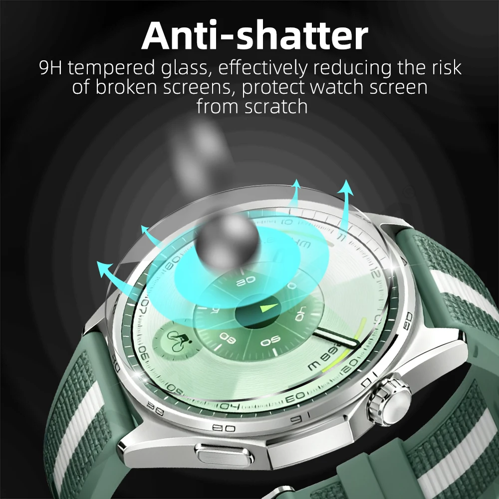Фото Закаленное стекло 9H для Huawei Watch GT 6 Pro 46 мм 41 мм, защитная пленка премиум-класса для экрана, прочная HD-пленка против царапин для аксессуаров GT6 №5