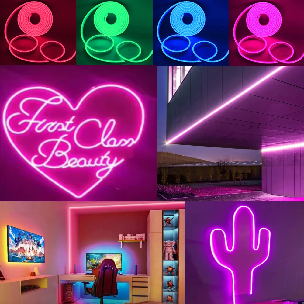 Светодиодная неоновая лента RGB с дистанционным управлением через приложение и поддержкой Bluetooth, 5 в постоянного тока (art.: 3920c61d9421e) - 3920c61d9421e