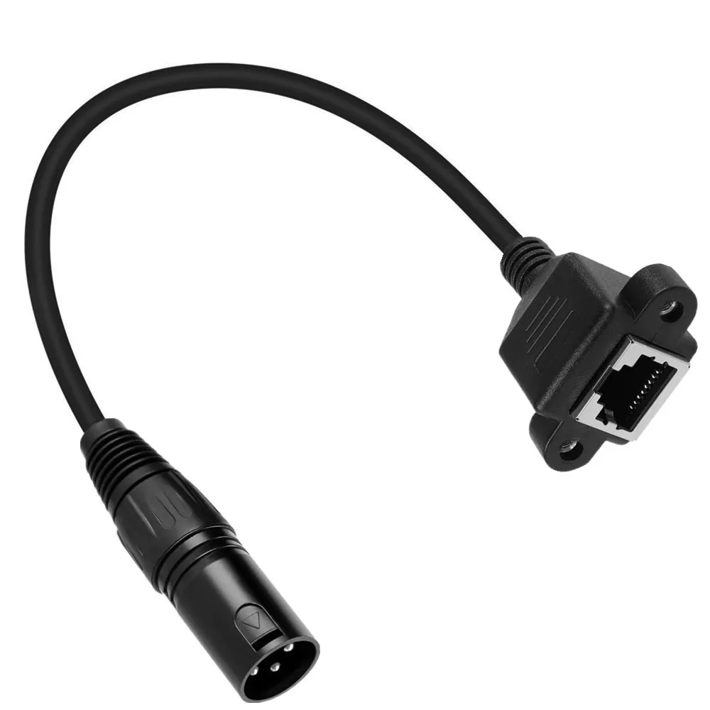 Фото Canon XLR3 Core Male Female to RJ45 Female с наушным аудиокабелем, подходящим для серии контроллеров DMX-CON №5
