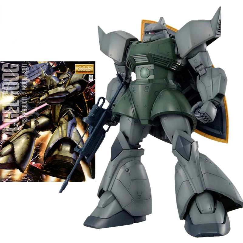 Оригинальная японская модель в комплекте, аниме-фигурка MG 1/100 MS-14A Gelgoog2.0, экшн-фигурки, коллекционные игрушки с орнаментом, Сборная модель в к...