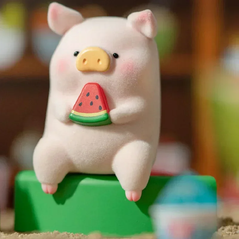 Фото LuLu Pig Beach Party Series слепая коробка игрушки куклы милые аниме фигурки украшения фигурки куклы настольный домашний декор Collectibl №3