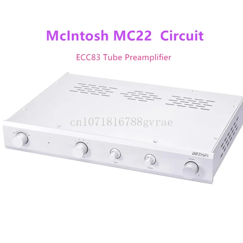 Электронный ламповый предусилитель MC22 ECC83 эталонный с схемой McIntosh MC22. С регулировкой TREBLE/Bass