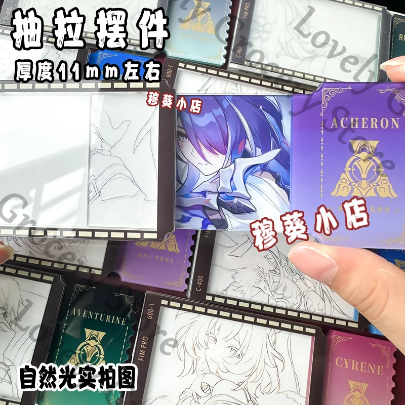 Фото Аниме Honkai: Star Rail Cyrene Castorice Imbibitor Lunae Kafka Blade Jing Yuan Косплей Брелок Draw Ticket Stubs Очарование фанаты Подарок №5