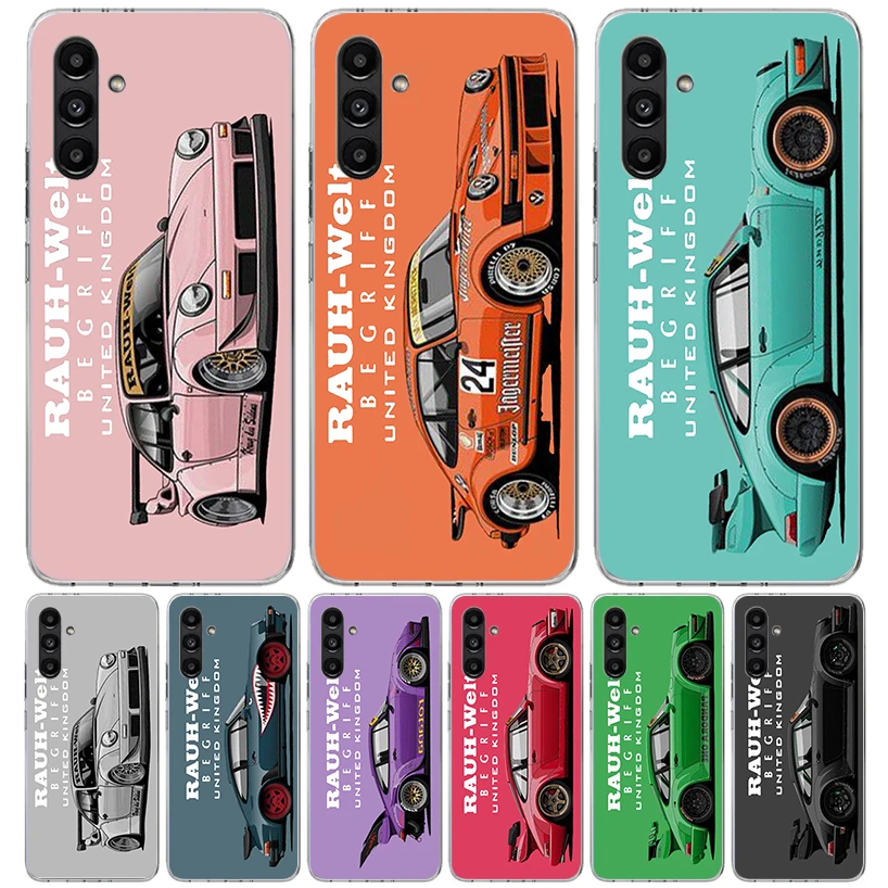 Чехол для телефона Sports Car Drift RWB 911 964 933 для Samsung Galaxy A16 A56 A36 A26 A15 A55 A35 A25 A14 A54 A34 A24 A13 A53 A33