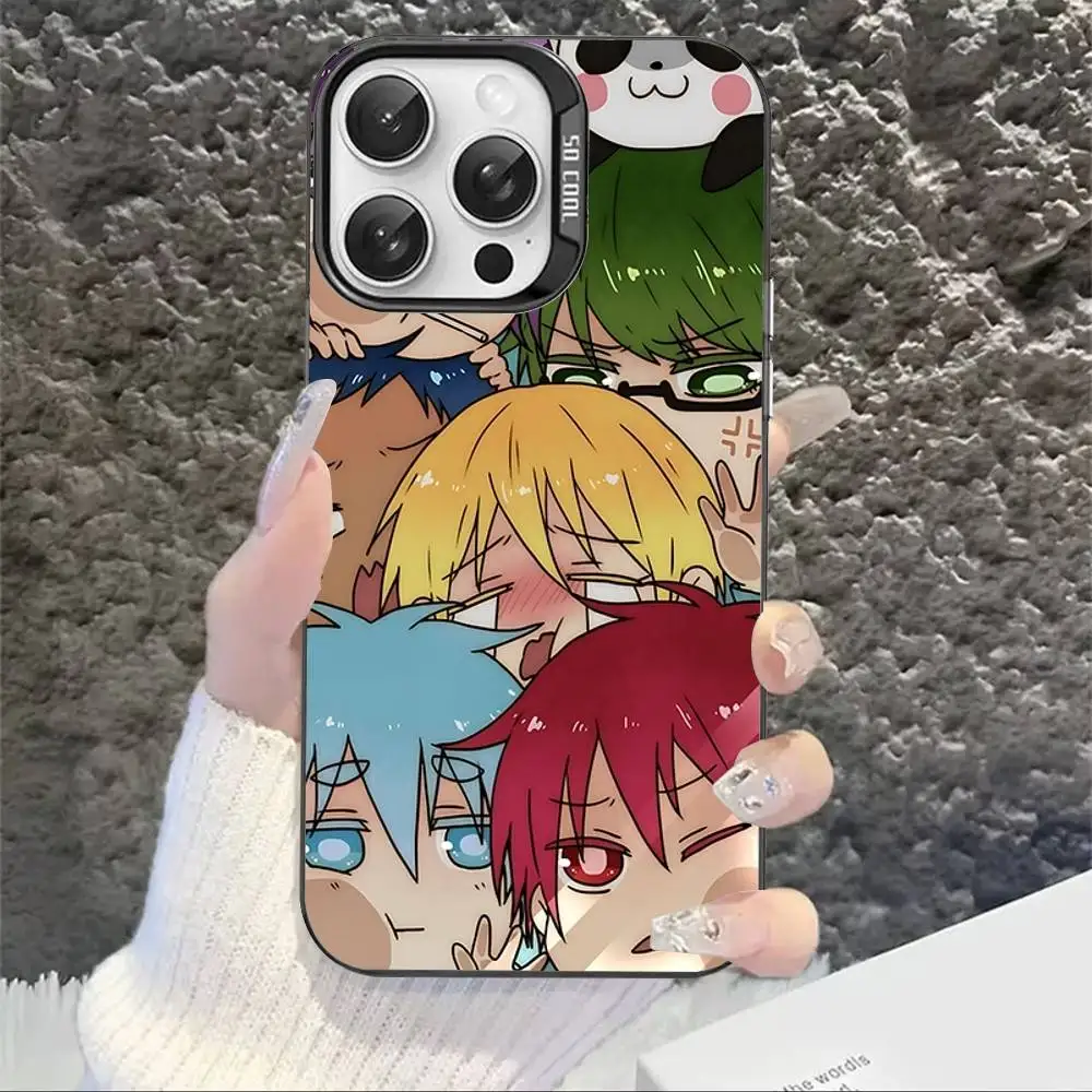 Фото Чехол для телефона Kurokos Basketball с аниме для iPhone 17, 16, 15, 14, 13, 12, 11 Pro MAX, матовый противоударный матовый чехол с защитой от падения №2