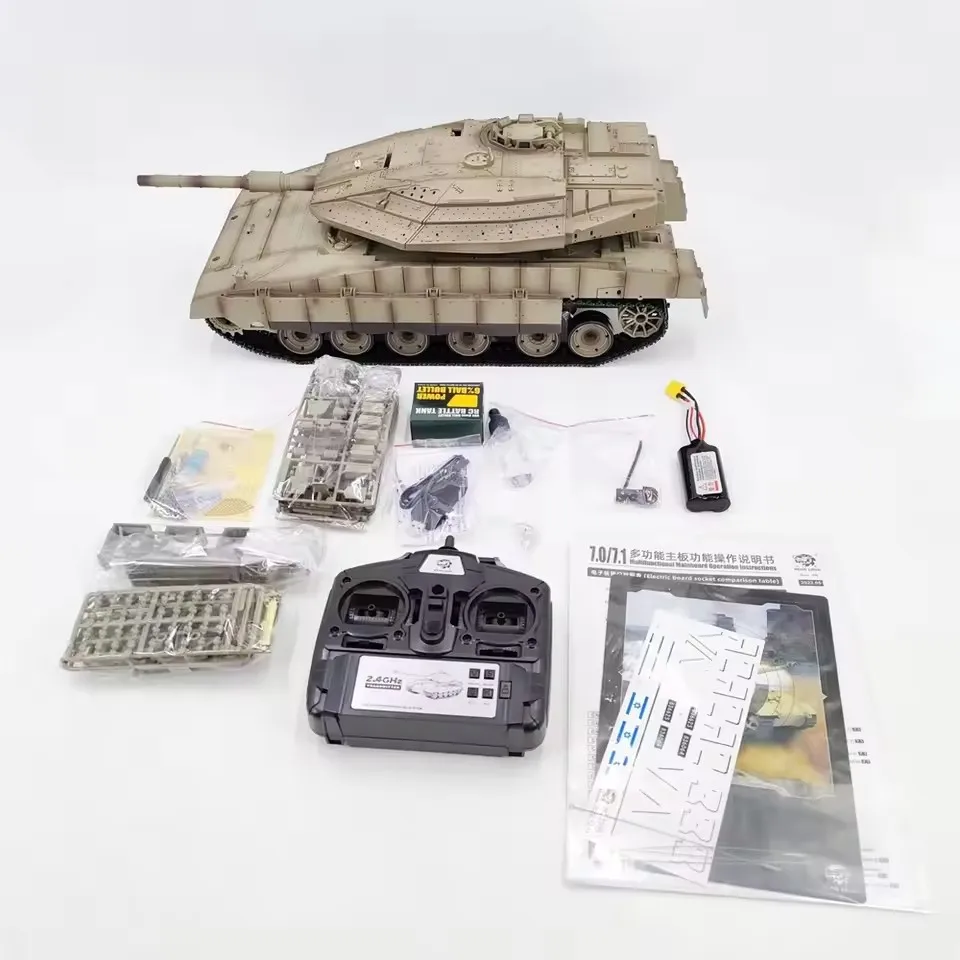 Heng Long 3958 1:16 IDF Merkava Mk IV RC Основный боевой танк с дистанционным управлением Milirary Tanks для взрослых Игрушки