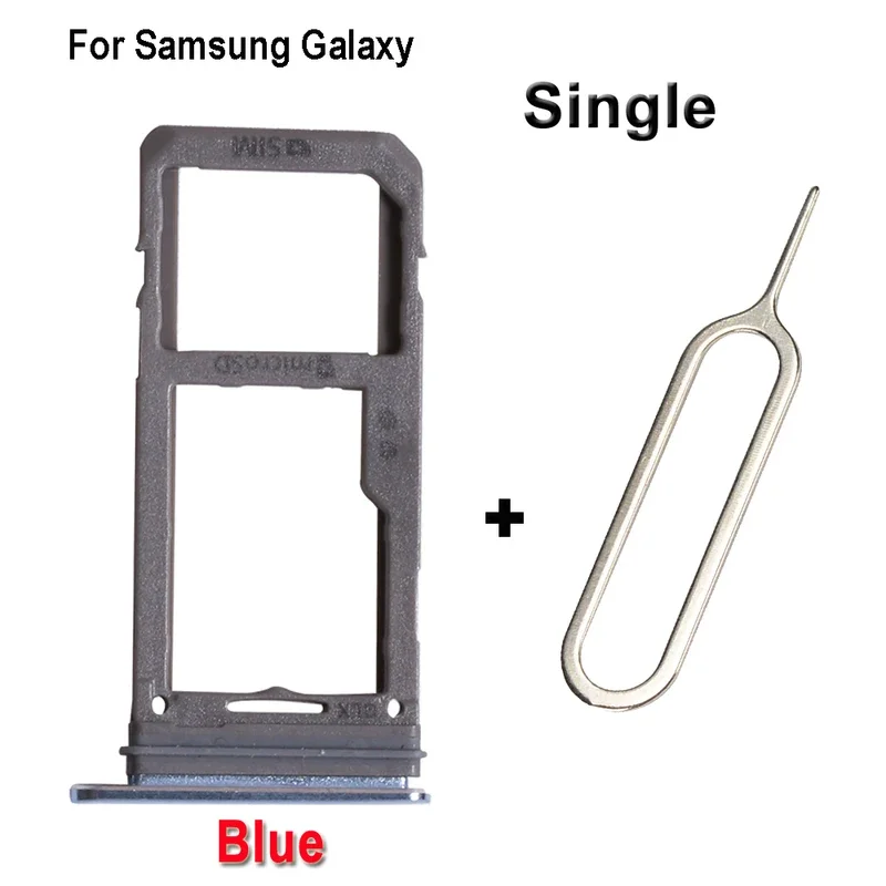 Фото Держатель лотка для карты Nano SIM, контейнер-адаптер, запасная часть для Samsung S8 G950f S8 Plus G955f с лотком для SIM-карты SD №4