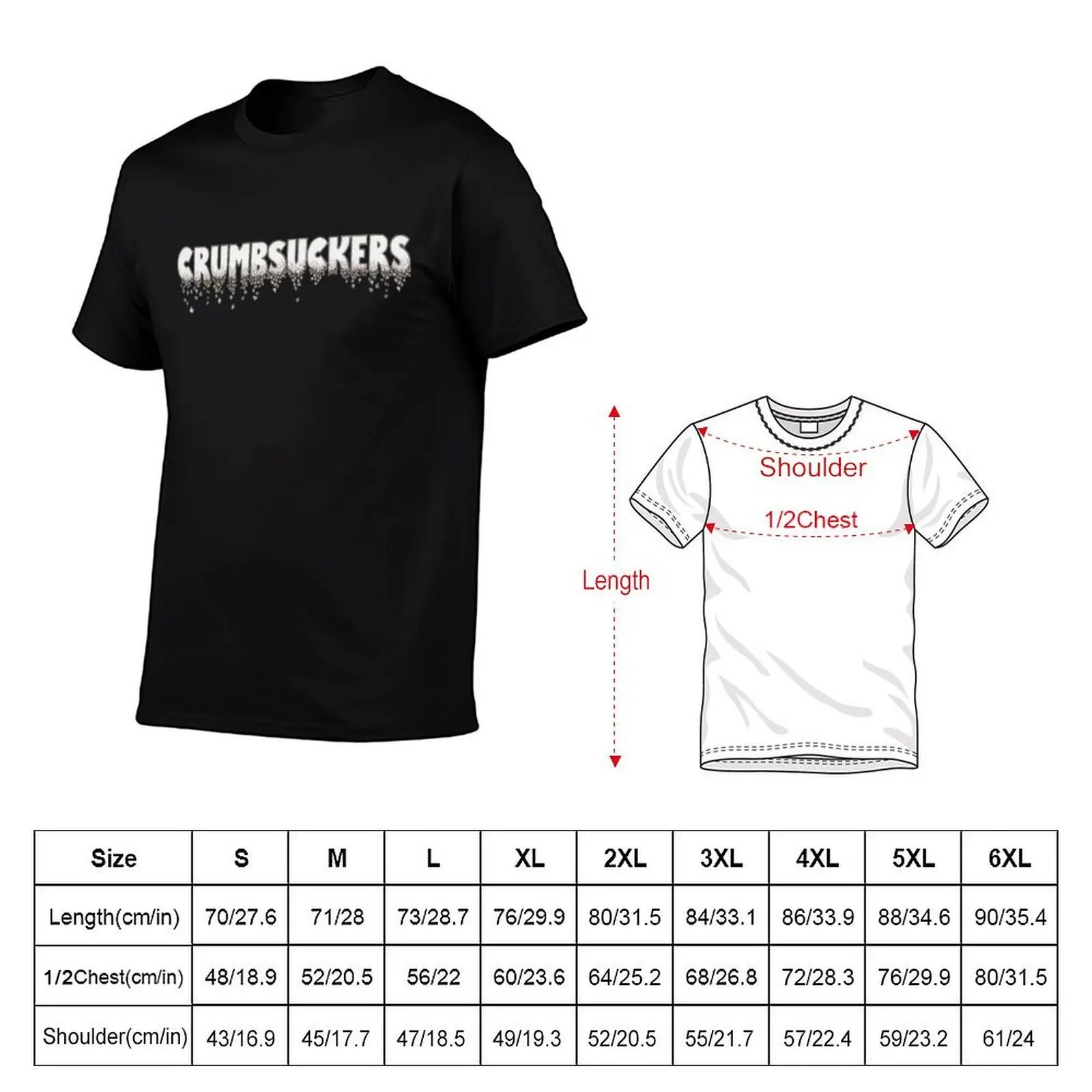 Футболка с классическим логотипом Crumbsuckers, лето 2025, мужская одежда, одежда в стиле хиппи, мужские однотонные футболки (art.: 3920d081752e4) - 3920d081752e4