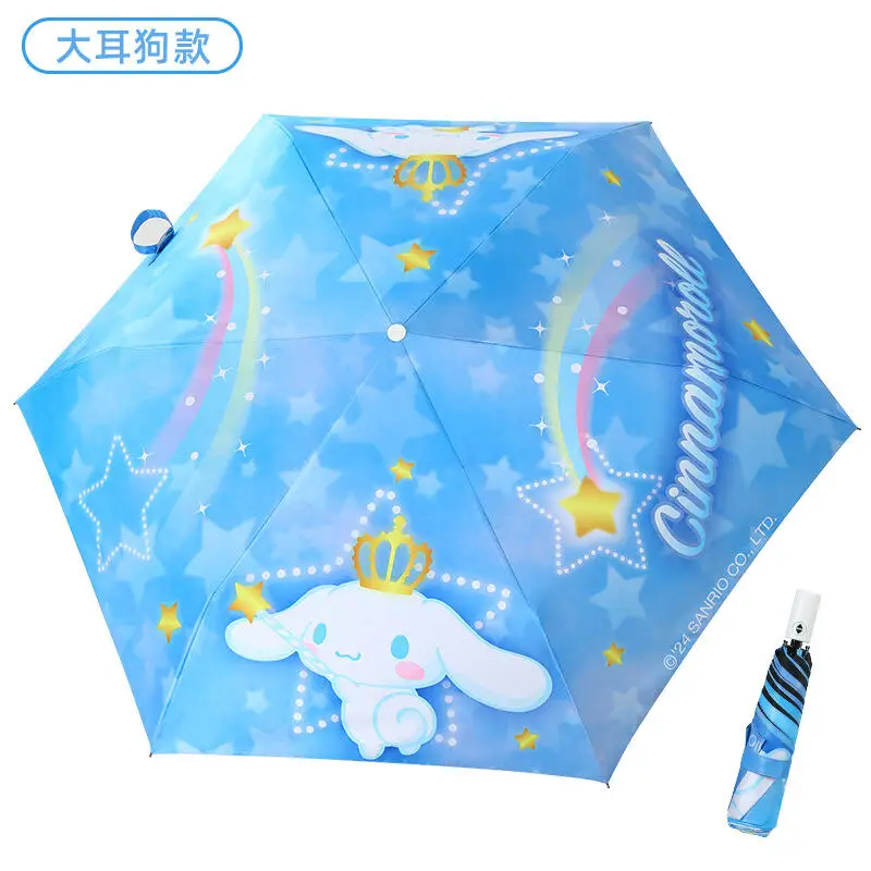 Фото Sanrio Cinnamoroll Hello Kitty My Melody зонтик от солнца автоматический хит-продукт новый продукт Kawaii мультфильм на открытом воздухе кампус №3