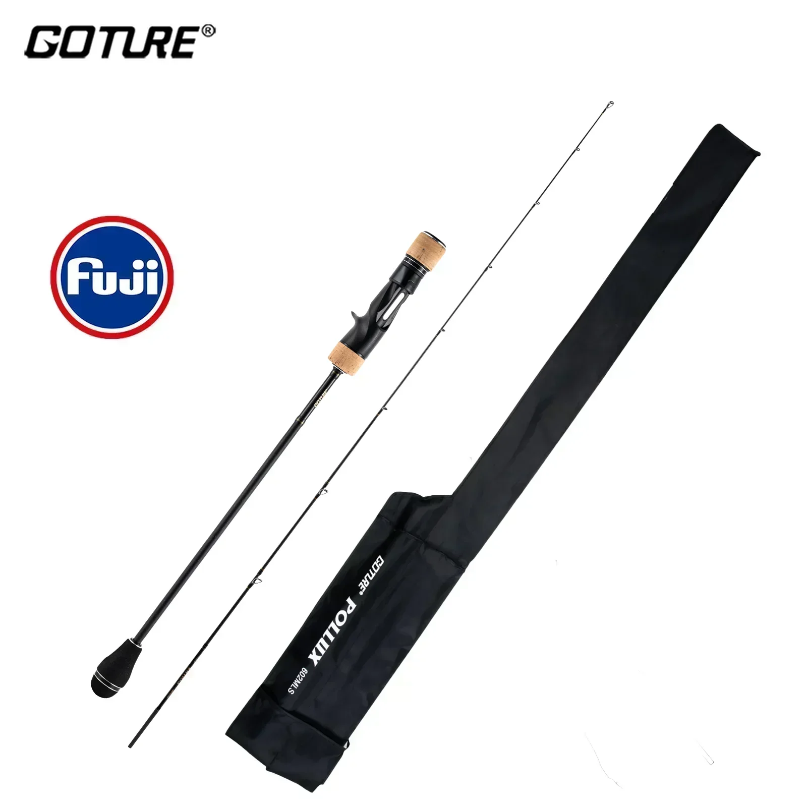 Спиннинг Goture POLLUX, 1,83 м/1,98 м, 6 футов/футов, 30 т, Спиннинг для заброса приманки, круглая удочка для морской рыбалки, Удочка ML/M/MH