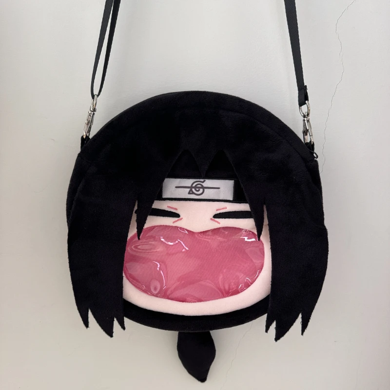 Оптом японский аниме Itbag Itachi кавайное лицо Косплей Лолита женская сумка на плечо плюшевый рюкзак Забавный кошелек Декор подарки сумка