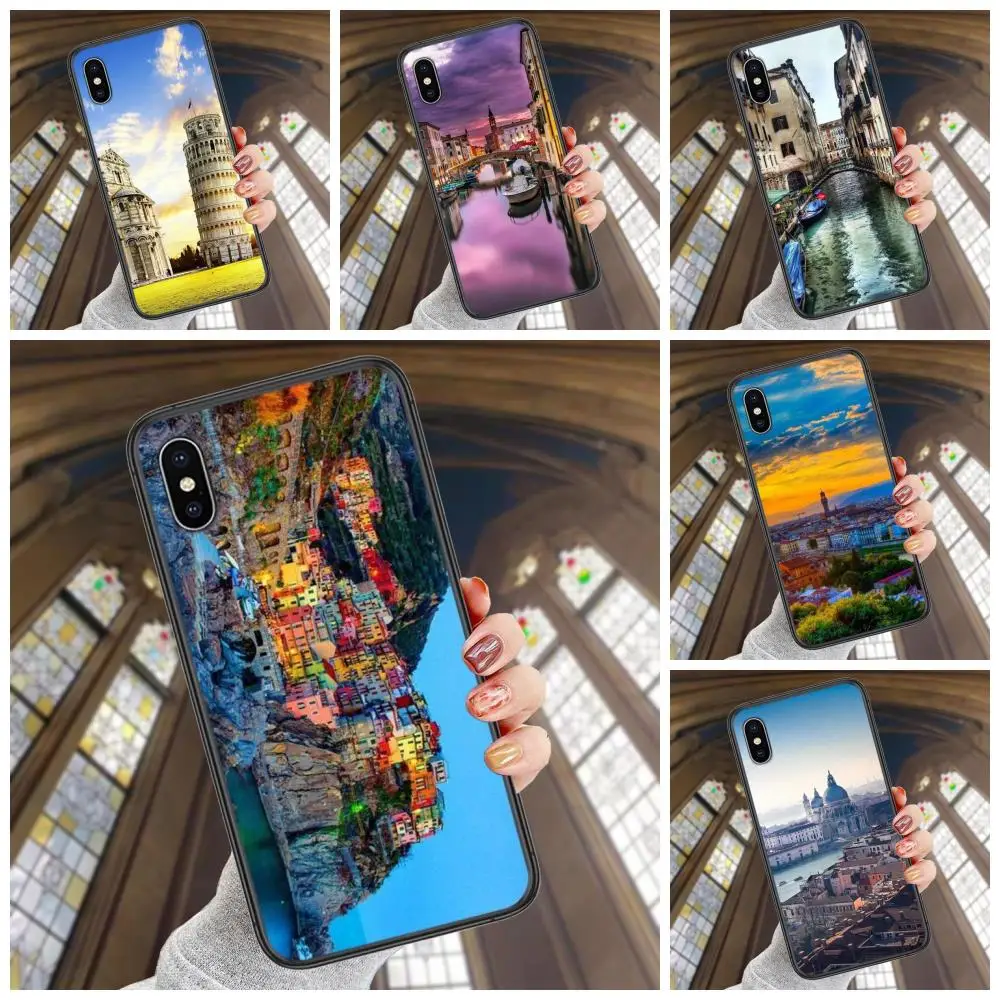 Для OnePlus 5T 6T 7 7T 8 8T 9 Nord CE N100 N10 Pro 5G Nokia C01 X20 Plus Google Pixel 5 6 Pro тип с итальянским флагом черный Etui