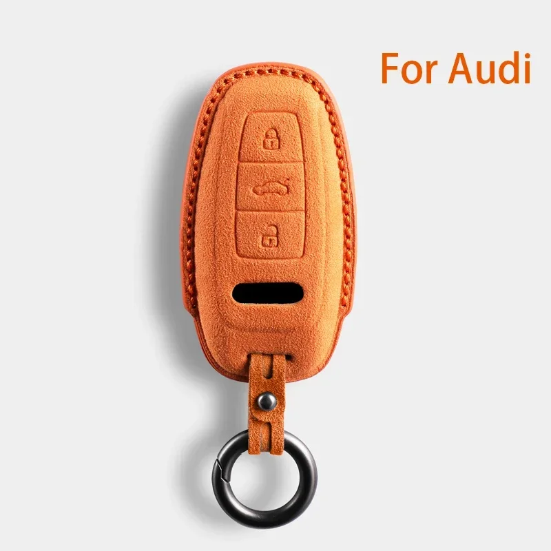 Чехол для ключей от автомобиля для Audi A1 A3 8V A4 B8 B9 A5 A6 C7 A7 A8 Q3 Q5 Q7 S4 S6 S7 S8 R8 TT Замшевый чехол для дистанционного ключа от автомобиля (art.: 3920ca2a2e4fc) - 3920ca2a2e4fc