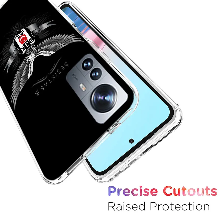 Фото Модный чехол для телефона Besiktas BJK для Redmi Note 13 Pro Plus 14 Pro+ 12S 12 11S 11T 11E 11 10S 10 9S 9 Xiaomi Capa TPU №3