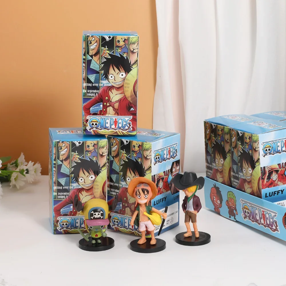 Фото 12 шт., аниме Mystery Box, цельная мини-фигурка Demon Slayer Luffy, украшение, слепая коробка, декор комнаты, модель куклы, коллекция, подарки, игрушки №5