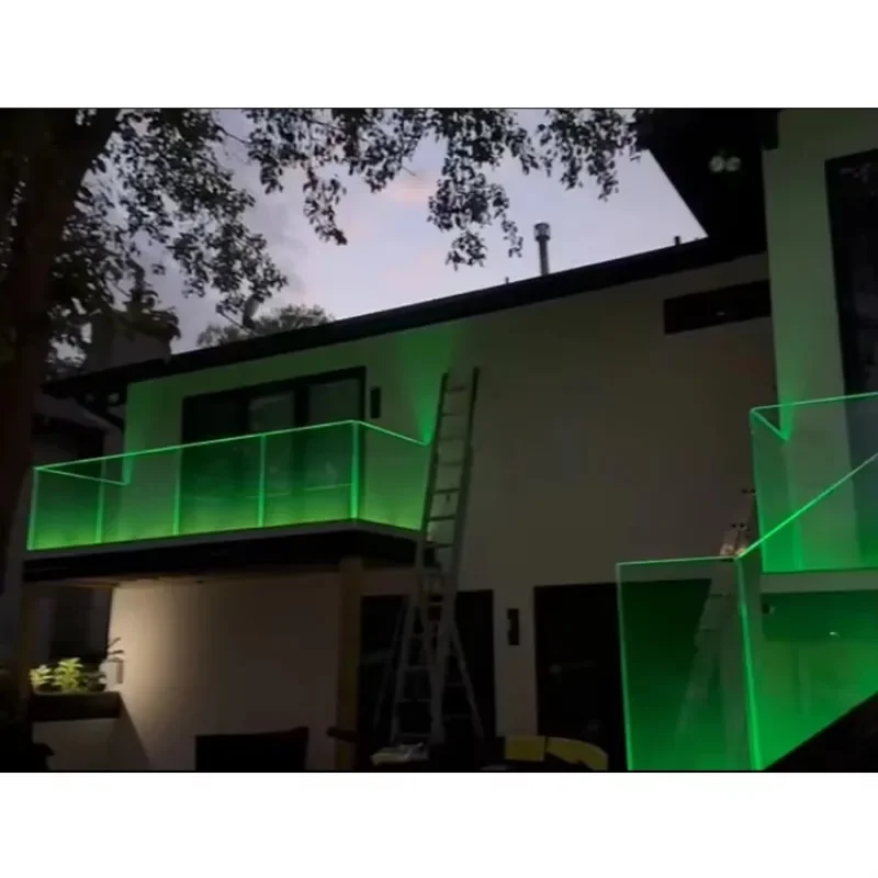 Фото U-channel glass railings for deck balcony security №2