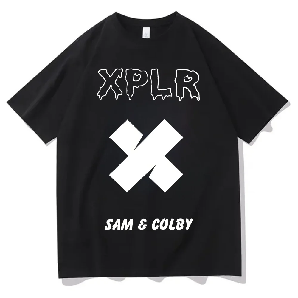 Sam And Colby cotton shirt women Trendy Y2k Comfortable University 80s Pop Culture tshirt Trendy Graphic aesthetic women