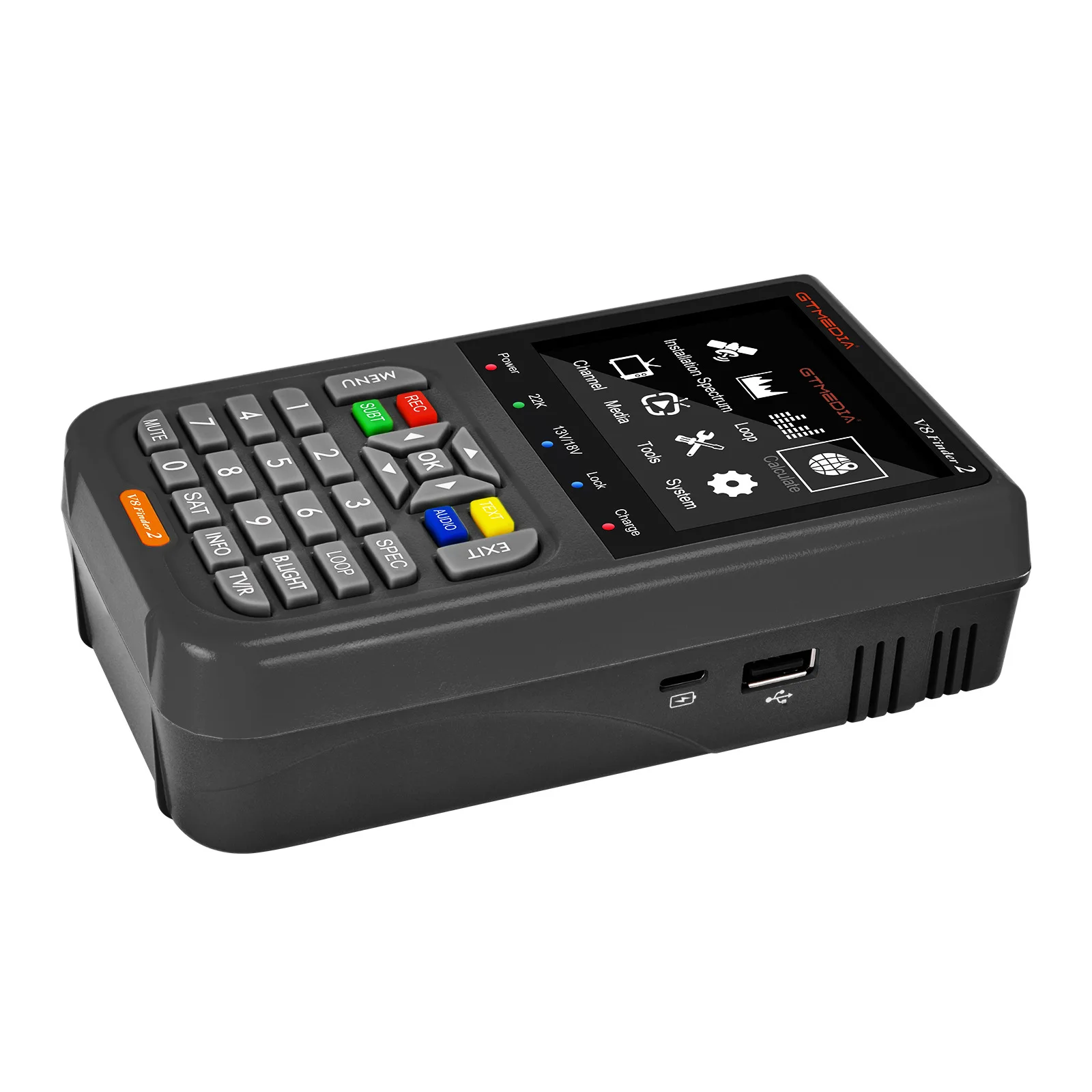V8 Finder 2 Satellite Finder Meter DVB-S/S2X 3,5-дюймовый ЖК-дисплей 1080P Тип C Порт Satfinder VS Freesat Finder Meter Оптовая продажа