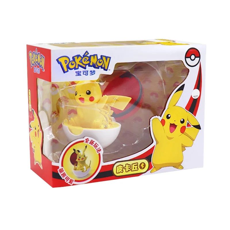 Фото 12-стильная фигурка покемона с мячом Bulbasaur Eevee Squirtle Pikachu Piplup Scorbunny Cubone Mimikyu Jigglypuff Elf Pokeball Игрушечная кукла №4