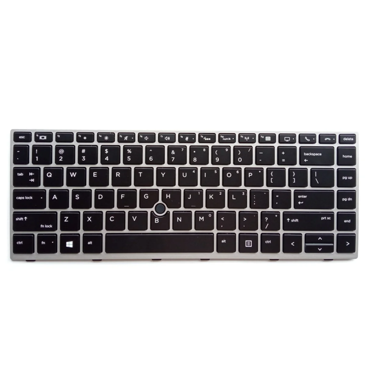 Английская клавиатура для EliteBook, сменная Клавиатура для ноутбука 840 G5 840 G6 745 G5 745 G6, подсветка в серебристой рамке с указателем