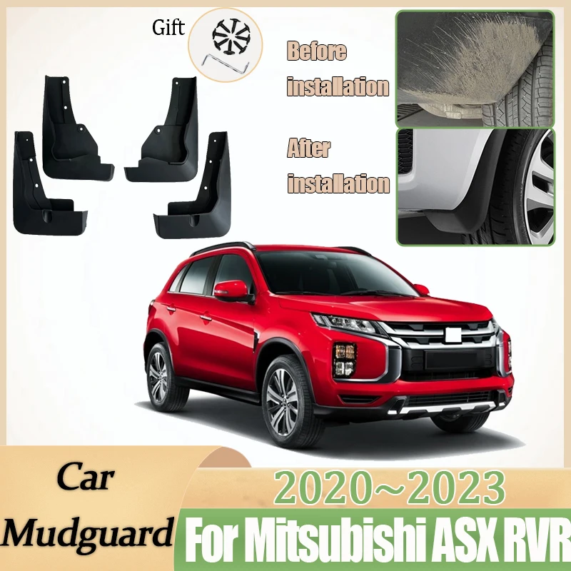 Автомобильные брызговики для Mitsubishi ASX RVR 2020 2021 2022 2023, защита переднего и заднего колеса, брызговики, защита, автоаксессуары