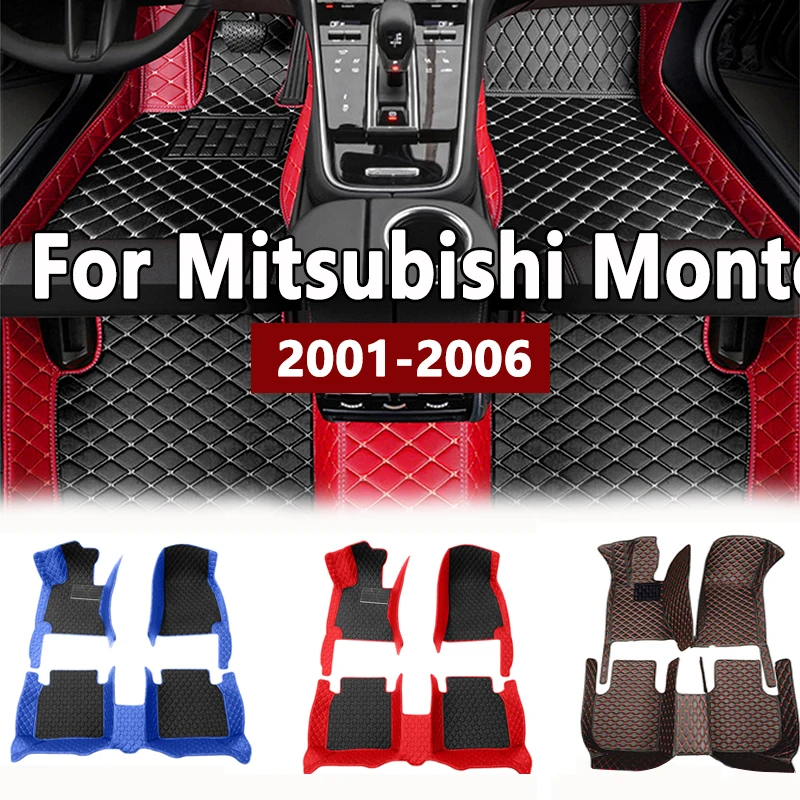 Автомобильные коврики для Mitsubishi Montero Outlander Airtrek CU ZE ZF 2001 ~ 2006, кожаные коврики, коврики, автомобильные аксессуары 2002 2003