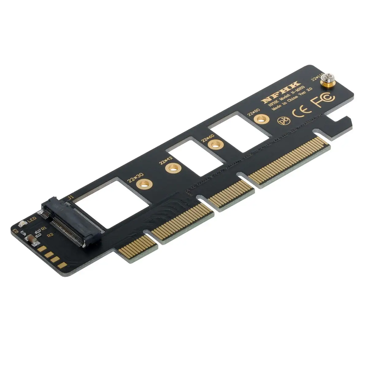 CY M.2 M-key NVME AHCI NGFF SSD к PCI-E 3,0 16x 4x адаптеру для 110 мм 80 мм SSD (art.: 3920c83e2ed0f) - 3920c83e2ed0f