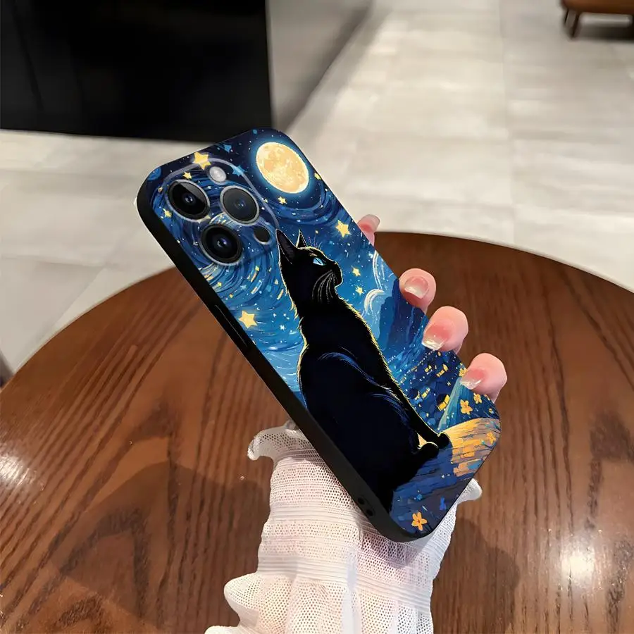 Фото Чехол Van Gogh Art для iPhone 17 16 Pro Max 17Air SE 13 Mini 15 Plus 7 8 14 X XS XR 11 12 Мягкая задняя крышка для телефона №5