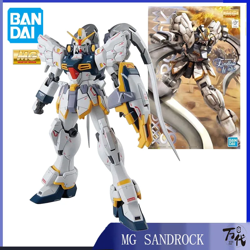 Фигурка Bandai Spot Прямая поставка, оригинальная аниме Коллекционная модель GUNDAM MG SANDROCK GUNDAM EW, экшн-фигурка в сборе, игрушки для детей