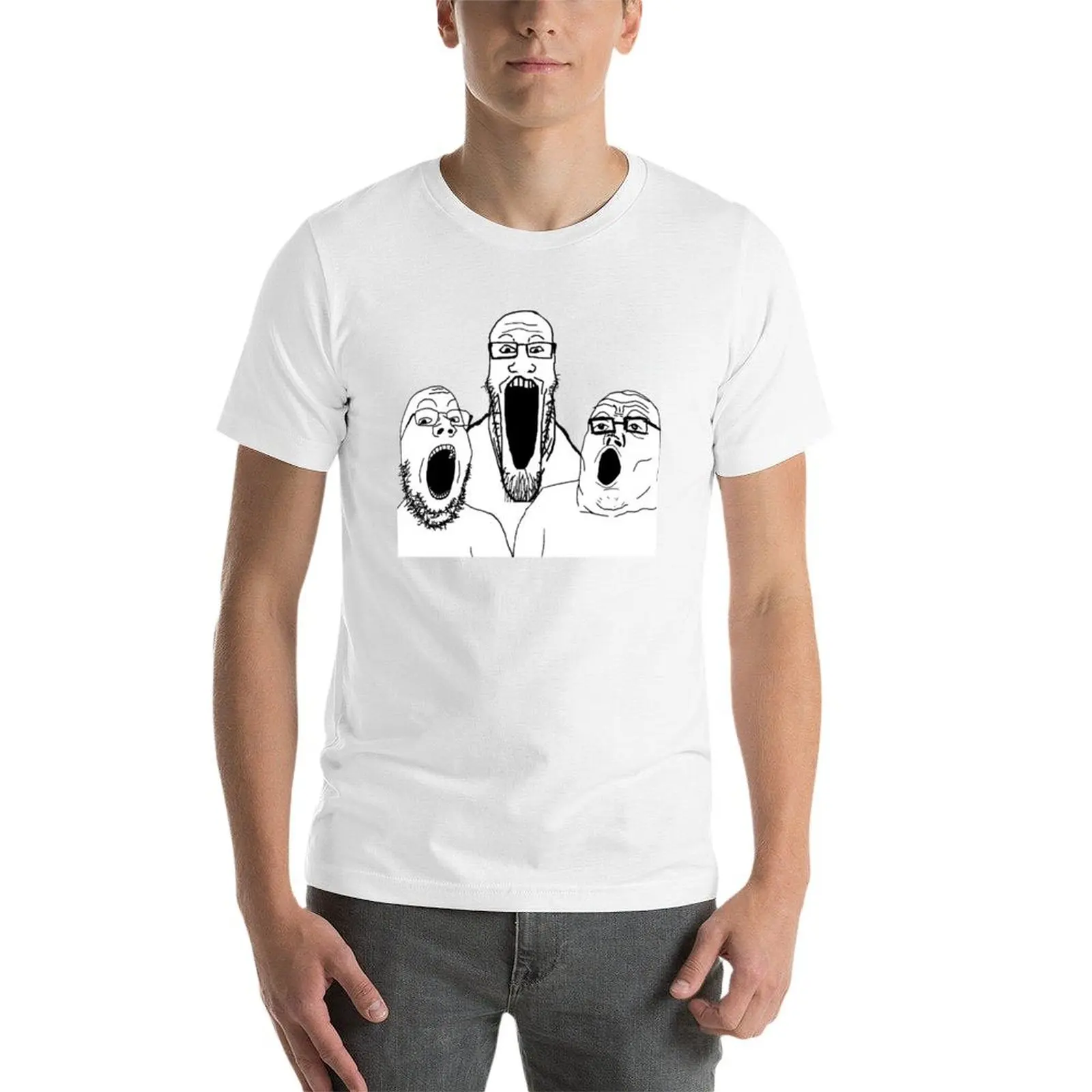 Фото SOY REDDIT 4CHAN BASED AND REDPILLED GROUP WHOLESOME REDDIT MEME FUNNY SOYJAK WOJAK SOYJACK WOJACK F T-Shirt №4