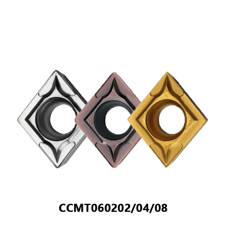 Твердосплавная вставка CCMT060204, внутренняя круглая вращающаяся пластина CCMT CCMT06 CCMT060202 AP25N HTI10 CCMT060208 UC5115, металлический поворотный держатель