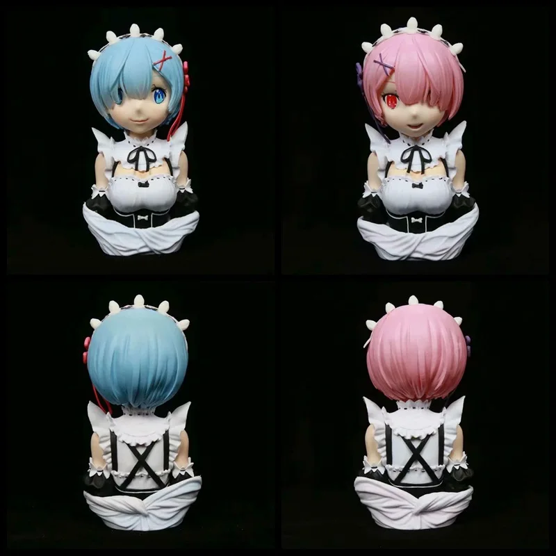 ReZero Starting Life Ram Rem Фигурка Бюст Аниме Модель Коллекционный Орнамент Фэнтези Bishoujo