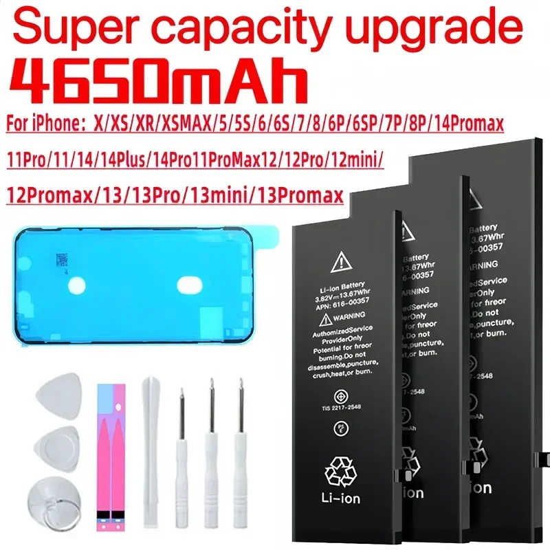 Аккумулятор для телефона высокой емкости для iPhone SE 2 4 5S 6 6s 6p 6sp 7 7p 8 Plus X Xr Xs Max 10 11 12 13 Pro Max, аккумулятор для Apple