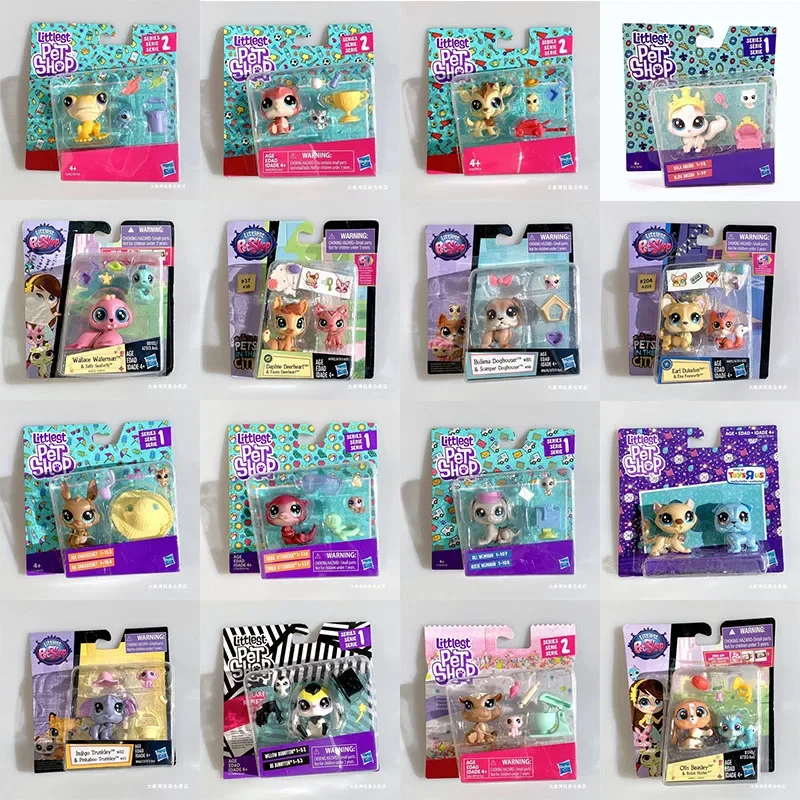 Hasbro Littlest Pet Shop Series 2 милые куклы Q-версия с большим глазом, подарки, игрушечные модели, аниме фигурки, любимые коллекционные украшения
